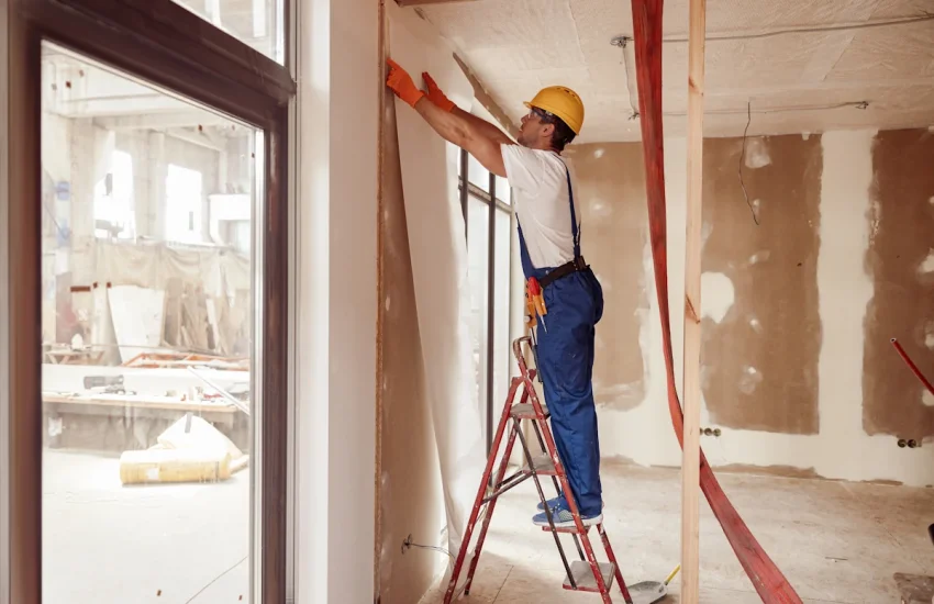 Un homme qui fait des travaux d'intérieur